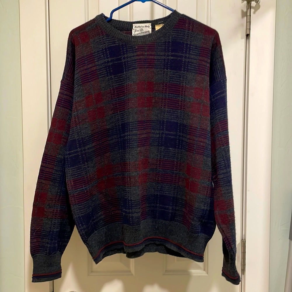 Sears Plaid Sweater